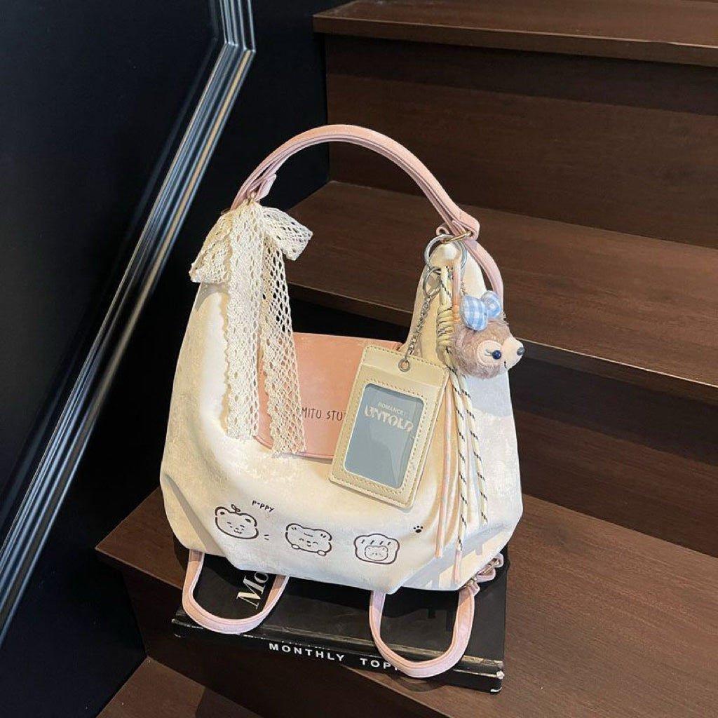 Tas wanita Aimitu model terbaru tahun 2025, gaya modis dan sesuai dengan tren Instagram, kapasitas besar, termasuk tas ransel yang serbaguna dan santai, serta tas selempang tote yang fashionable.