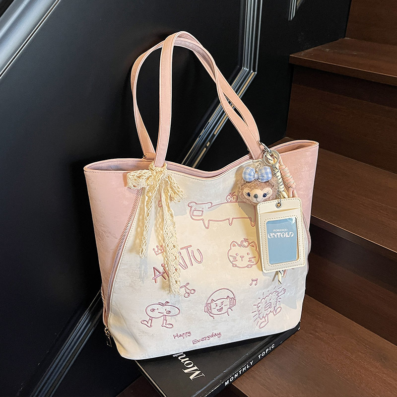 Tas wanita Aimitu model terbaru tahun 2025, dengan kapasitas besar, gaya santai dan sehari-hari, desain sederhana, sekaligus tas ransel yang serbaguna dan trendy, serta tas selempang tote yang cocok untuk berbagai gaya.